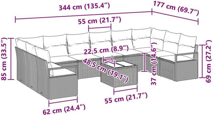 Produktbild vidaXL Declan