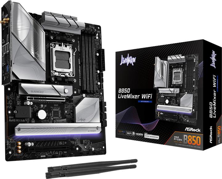 AsRock B850 LiveMixer WiFi (AM5, AMD B850, ATX)