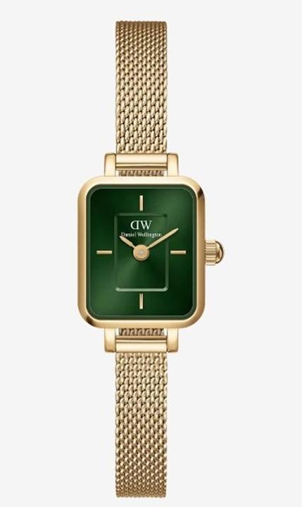 Actual product image Daniel Wellington Quadro Mini Evergold Emerald Gold (Analogue wristwatch, 15.50 mm)