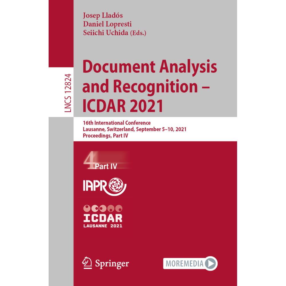 Document Analysis and Recognition - ICDAR 2021, Fachbücher von Daniel Lopresti, Josep Lladós, Seiichi Uchida