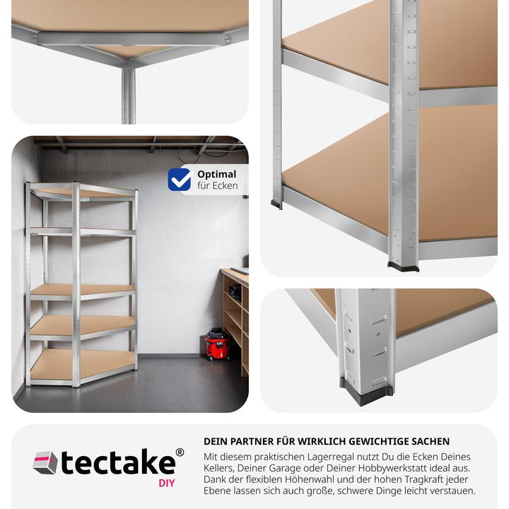 Immagine prodotto tectake Scaffale per carichi pesanti scaffale angolare Manfred