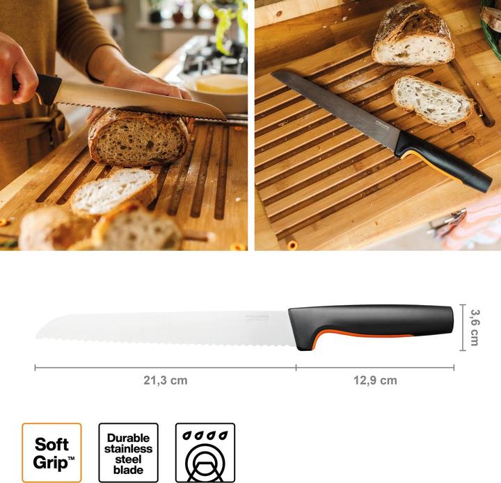 Produktbild Fiskars Functional Form knife for bread (21.30 cm)