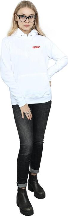 Immagine prodotto Nasa Modern Logo Chest Felpa con Cappuccio Donna (XL)