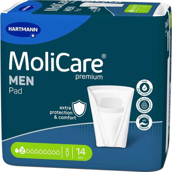 Produktbild MoliCare Premium Men Pad 2 Tropfen Btl 14 Stk (14 x, 2)