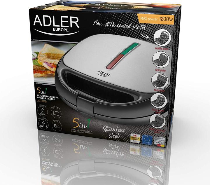 Actual product image Adler 5 in 1 Sandwich Maker