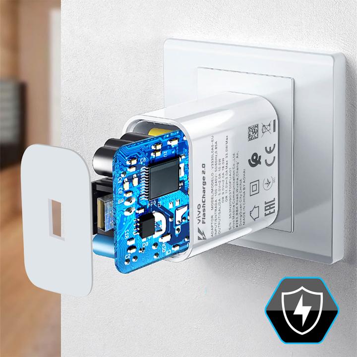 Actual product image Vivo Flash Charger 33w White (18 W, 1 portion)