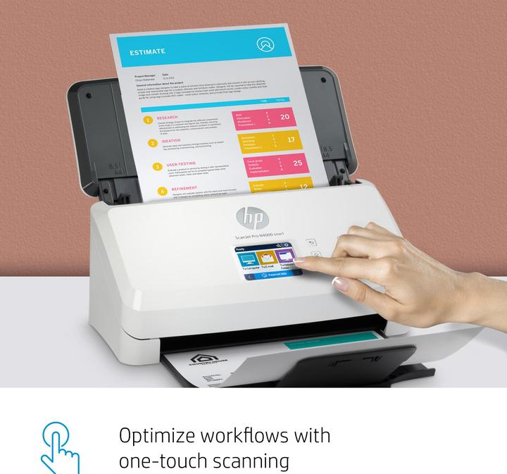 Productafbeelding HP ScanJet Pro N4000 snw1 (LAN, USB, WiFi)