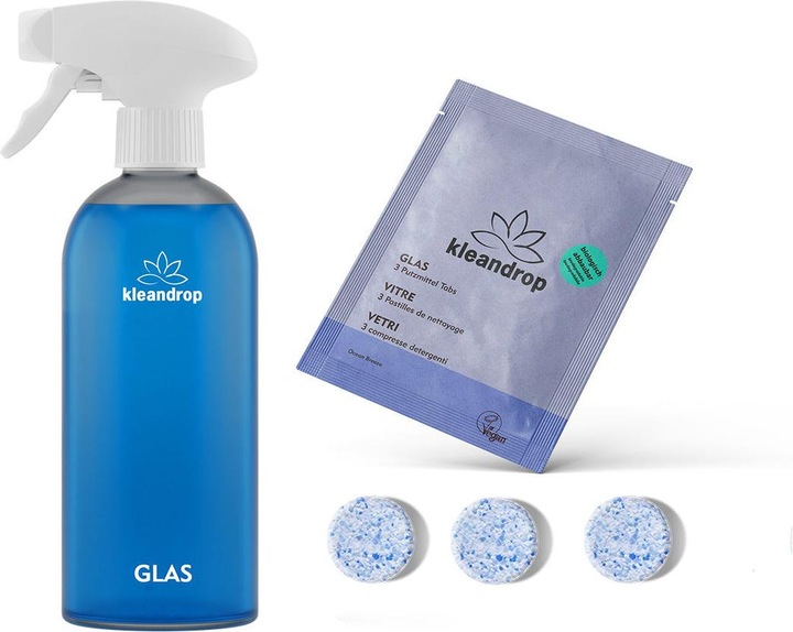 Kleandrop Glasreiniger Starter-Set