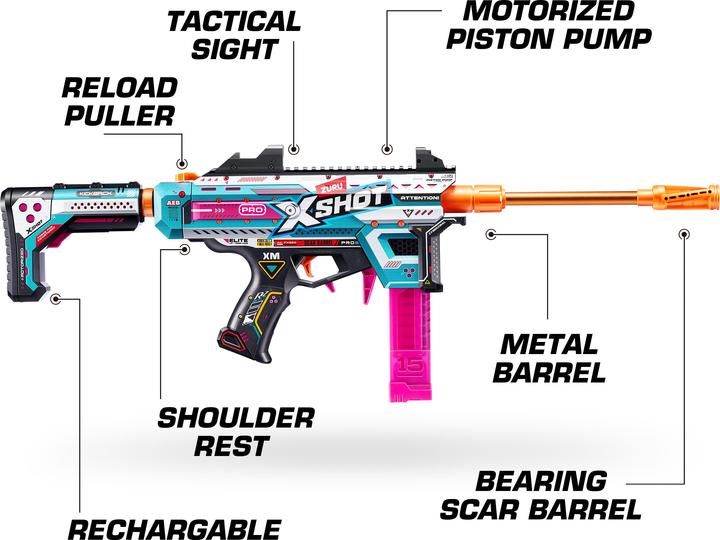 Produktbild Shot X-Shot Pro Series Mega-Blaster + 40 Darts