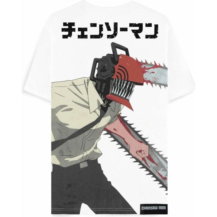 Thumbnail - Difuzed, Herren, Shirt, Chainsaw Man T-Shirt Outlined Grösse XL, Schwarz, (XL)