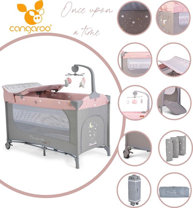 Produktbild Cangaroo Reisebett Once upon a time (60 x 120 cm)