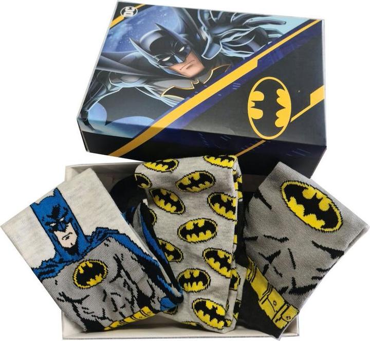 Batman assorted pack 3 socks adult (39 - 45)