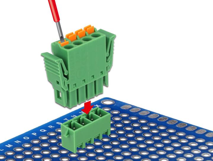 Image du produit Delock Bloc terminal Trame verticale (Accessoires pour câbles)