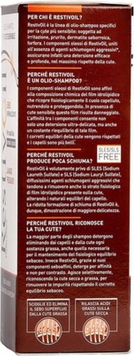 Actual product image Perrigo Restivoil Physiological Sebum-normalizing Oil Shampoo for Sensitive Skin and Normal to Oily Hair 250 (250 ml, Liquid shampoo)