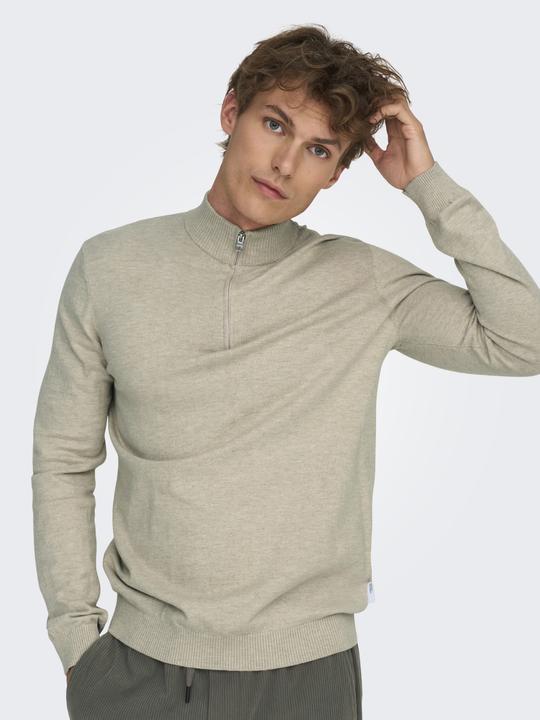 Produktbild Only & Sons Normal geschnitten Rundhalsausschnitt Pullover Strickpullover (M)
