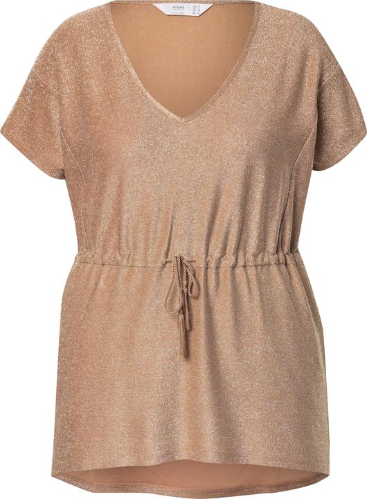 Actual product image Miamoda T-Shirt, A-Linie, glitzernder Jersey, Taillen-Tunnelzug (48)