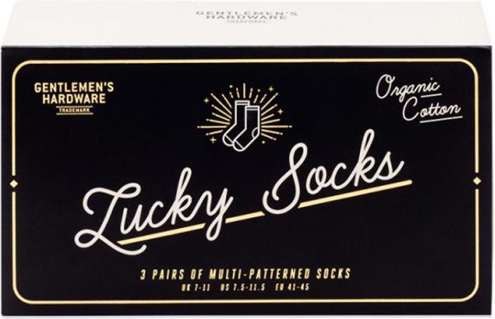 Actual product image Gentlemen's Hardware Lucky Socks 3 Pack (pack of 3, 41 - 45)
