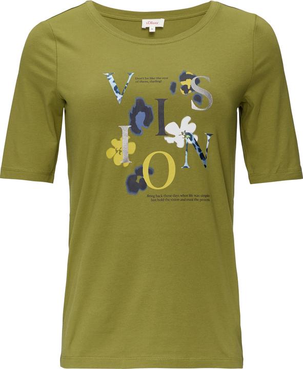Actual product image S.Oliver T-Shirt Elastisches T-Shirt mit Frontprint (36)