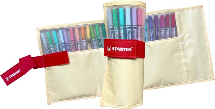 Produktbild STABILO Rollerset (Pastell, 25 x)