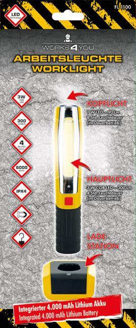 Produktbild Schwaiger Multifunktionsleuchte mit Ladestation (300 lm)