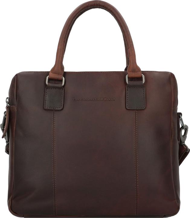 Actual product image The Chesterfield Brand Chesterfield Brand Leren Laptoptas Bruin Santiago (14.17")