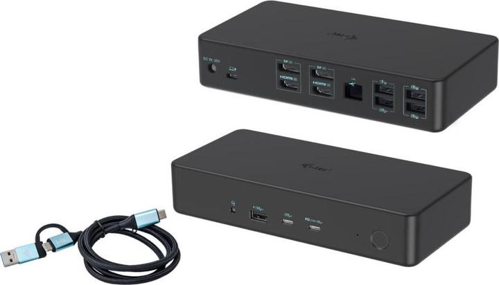 i-tec USB 3.0/USB-C/TB 3 PRO DUAL 4K (USB-C, 9 Ports)