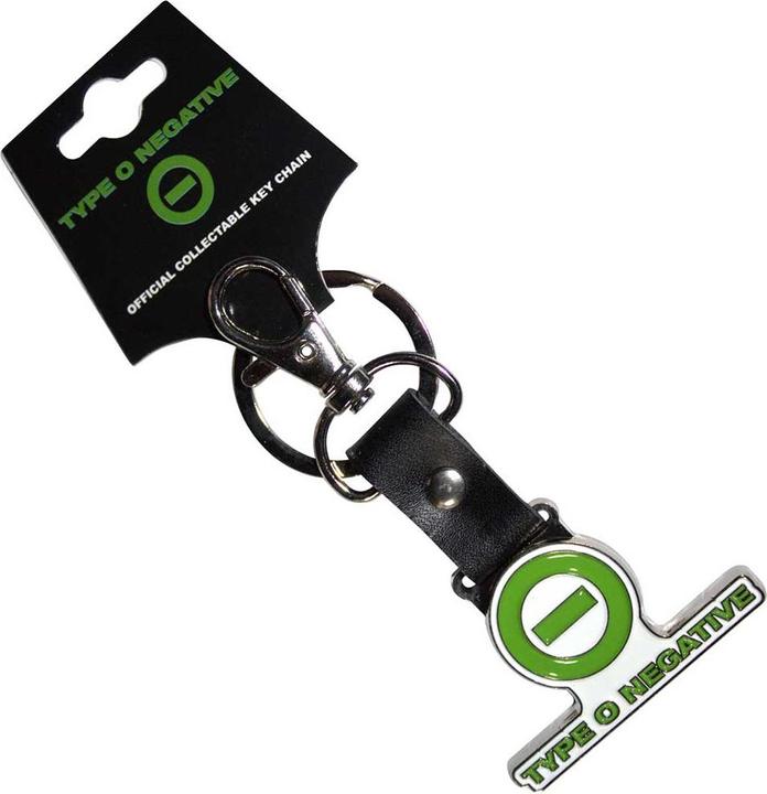 Actual product image Type O Negative Negative Emblem & Text Logo Schlüsselanhänger