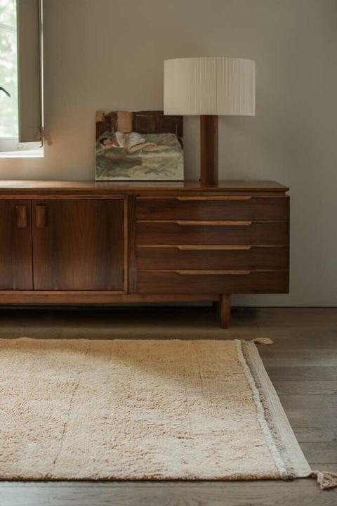 Produktbild Lorena Canals Teppich Bloom Gold (200 x 140 cm)