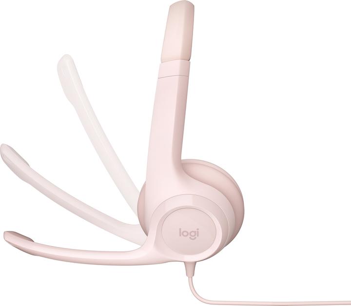Actual product image Logitech Wired H390 headset - ROSE - USB (Cable, USB-A)