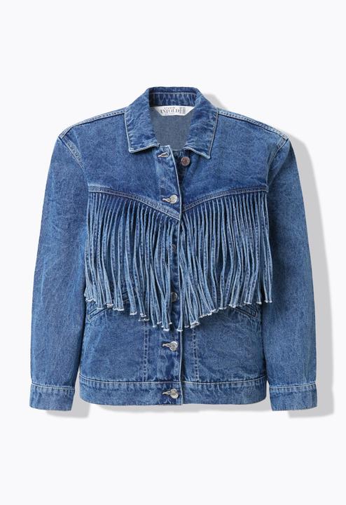 Actual product image Studio Untold Fringed Denim Jacket (60)