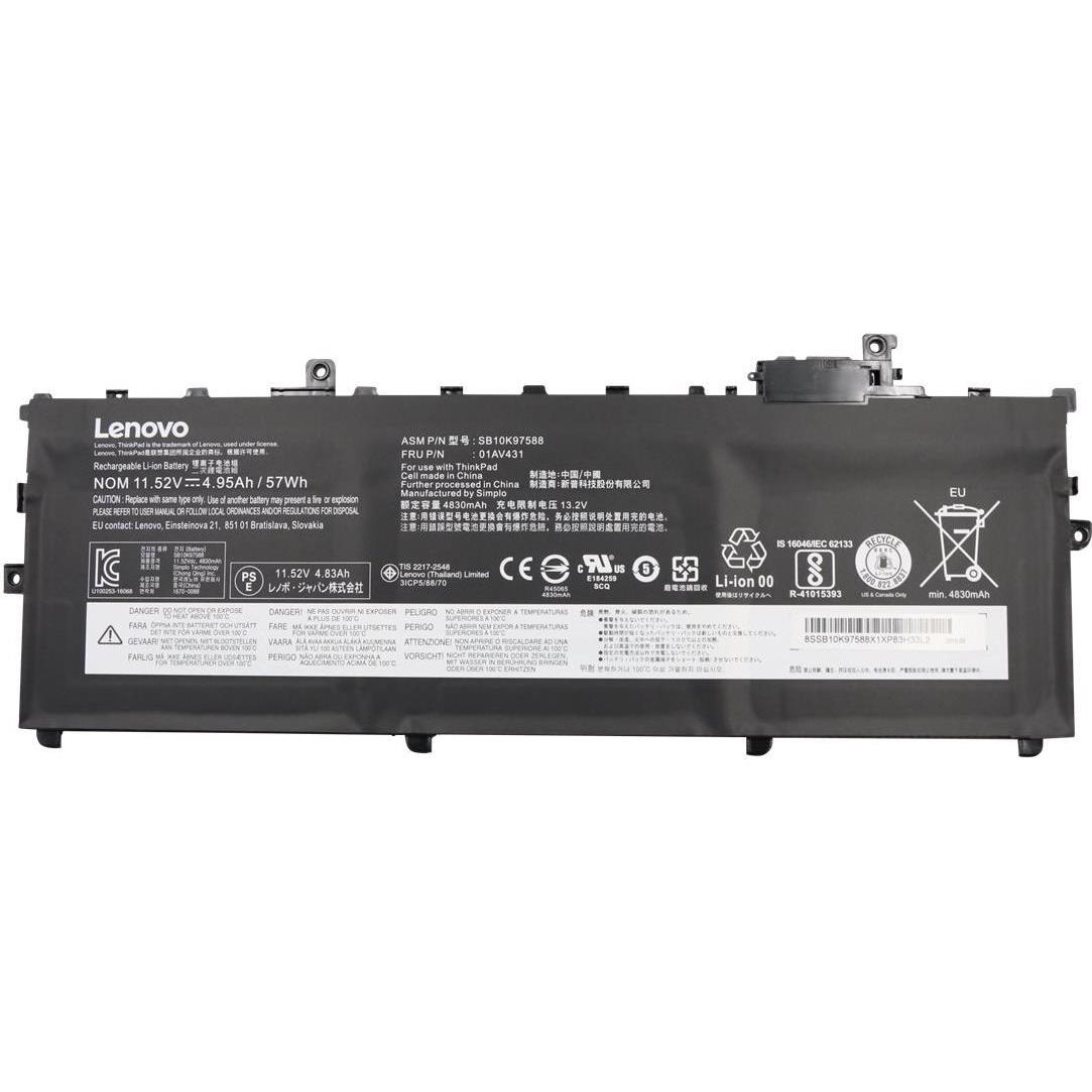 Lenovo Battery Internal 3C 57WH, Notebook Akku