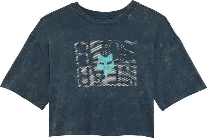 Actual product image Fox Tee 24 W Throttle Oversized Crop Drk (S)