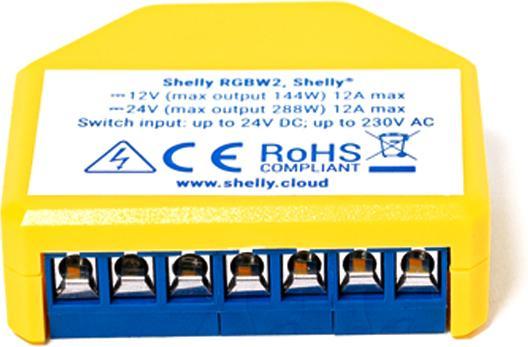 Actual product image Shelly RGBW2 (Dimming actuator)