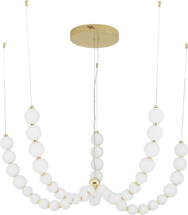 Produktbild Nova Luce PERLA LED Pendelleuchte Gold 125W Warmweiss 150x118cm dimmbar 9695203