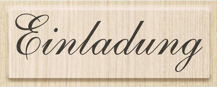 Heyda Stamp invitation 6.5x2cm 211800060 wood matt