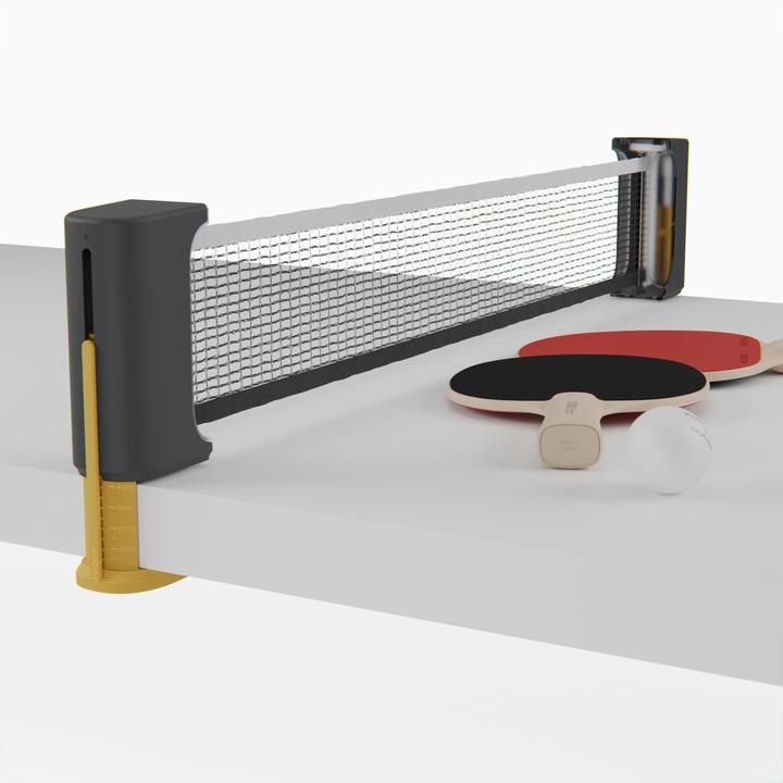 Produktbild Pongori Tischtennis Set Rollnet kleine Flächen + 2 Schläger PPR100 R + 2 Bälle
