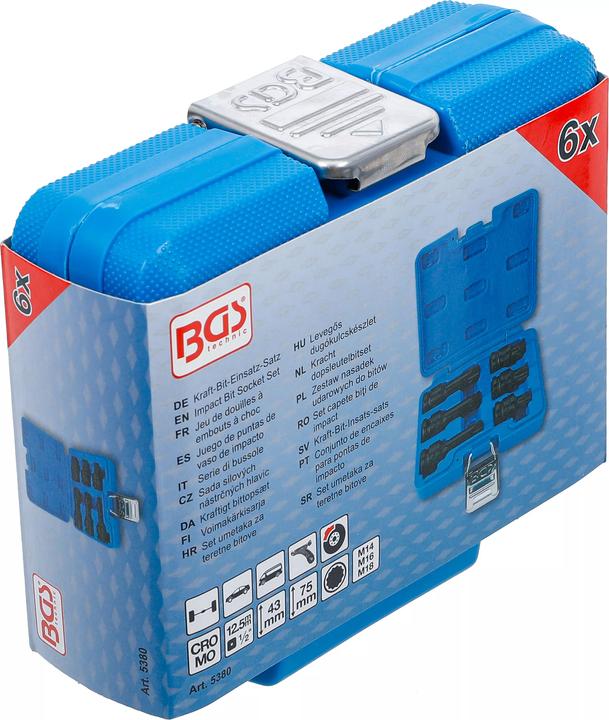 Actual product image BGS Power bit insert set (Internal multi-tooth)