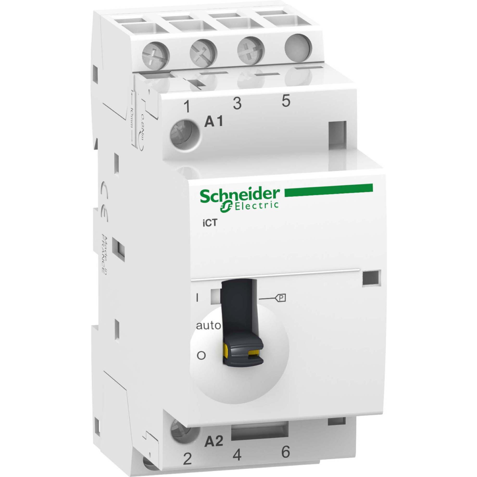 Schneider Electric Acti9 iCT Contactor 25A 3NO 220/240Vac, Automatisierung