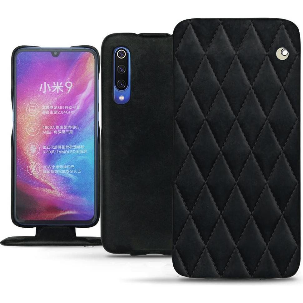 Thumbnail - Noreve Lederschutzhülle vertikal (Xiaomi Mi 9), Smartphone Hülle, Schwarz