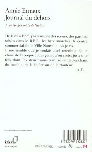 Produktbild Journal Du Dehors (Französisch, Ernaux Annie, 2013)