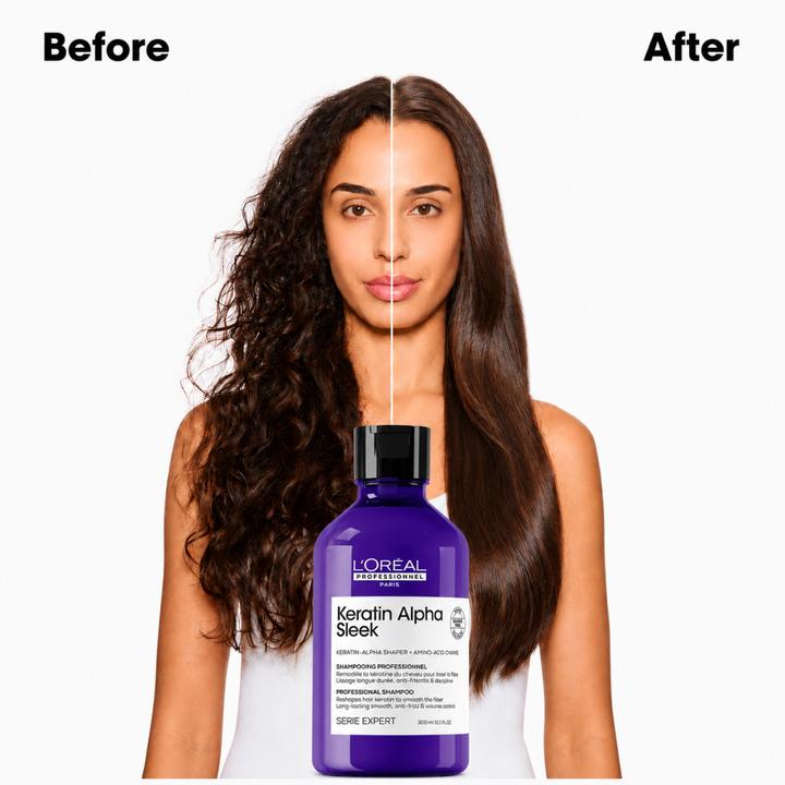 Image du produit L'Oréal Paris Keratin Alpha Sleek (Shampoing liquide, 300 ml)