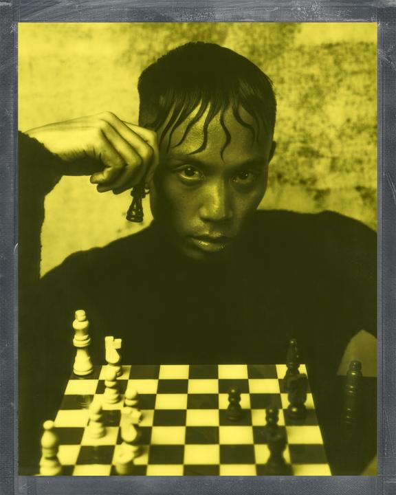 Actual product image Polaroid 8x10 Duochrome Film Black & Yellow