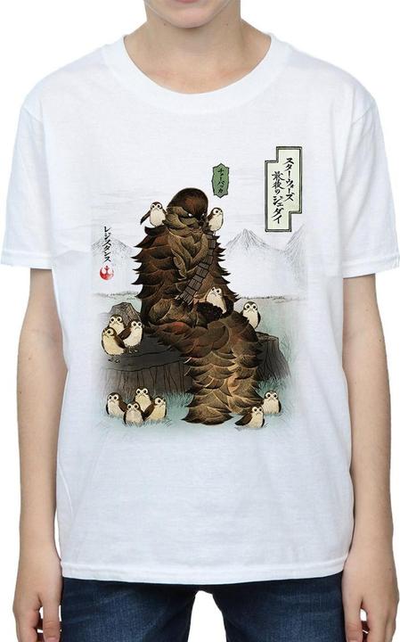 Produktbild Star Wars The Last Jedi Japanese Chewbacca Porgs TShirt Jungen (128)