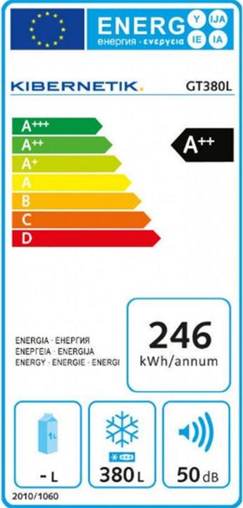 Energy Label Kibernetik Gt380l (Stand-alone, 371 l)