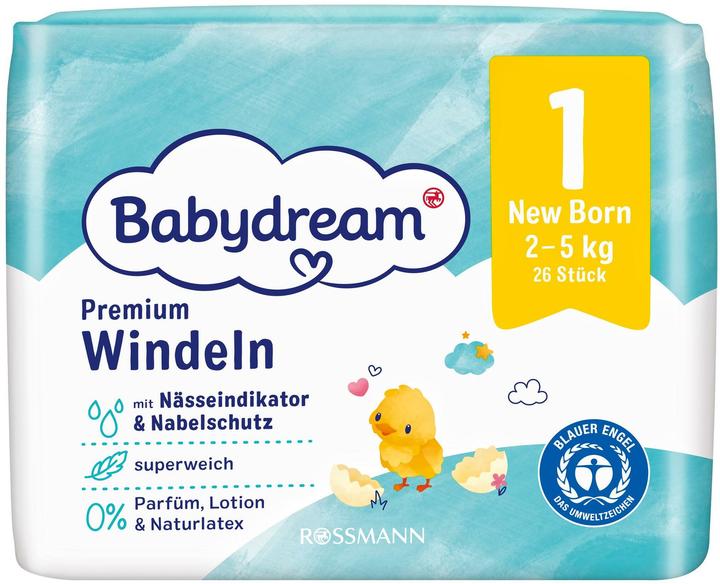 Produktbild Babydream Premium New Born (26 Stk.)