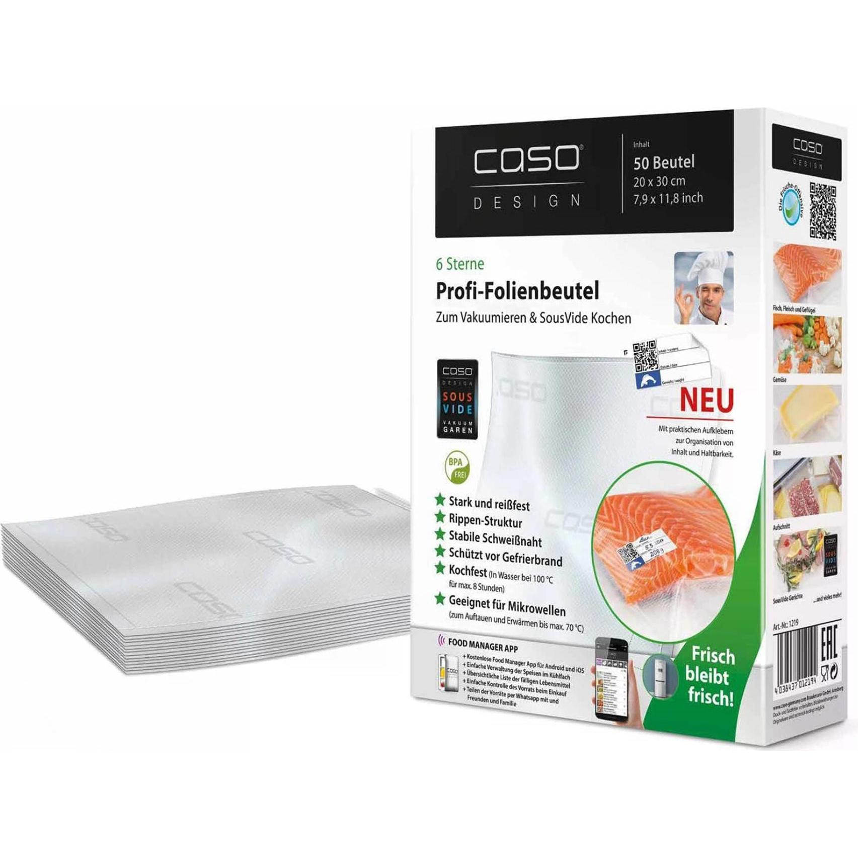 Thumbnail - Caso Folienbeutel, Lebensmittelverpackung, Transparent