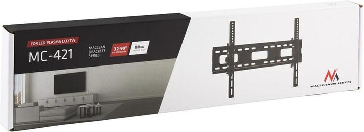 Actual product image Maclean TV mount max VESA 600x400 32-90 80kg Tilt adjustment +15°-15° MC-421 (Wall, 80 kg, 32" - 90")