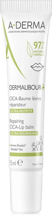 A-Derma Dermalibour+ Repairing Cica-Lip Balm (Lip balm, 15 ml)