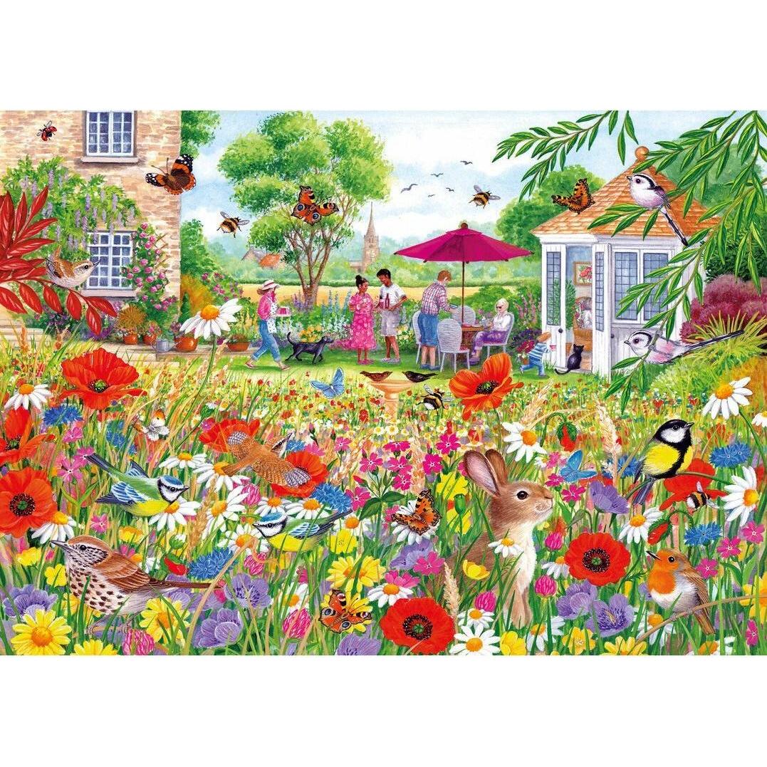 Thumbnail - Gibsons Puzzle Garten der wilden Blumen 500 Teile (500 Teile)