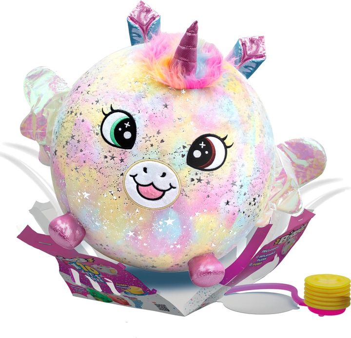 Immagine prodotto Moose Peluche gonfiabile unicorno arcobaleno Biggies